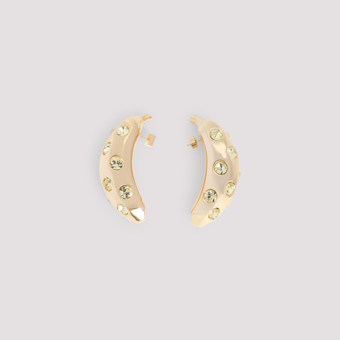 JACQUEMUS JACQUEMUS LES BOUCLES BANANES GOLDEN COPPER EARRINGS