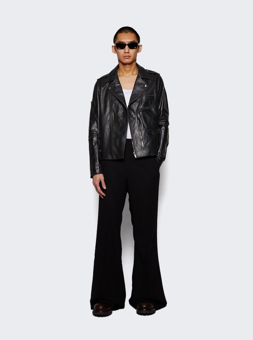Rick Owens Bauhaus Stooges Leather Jacket In Black