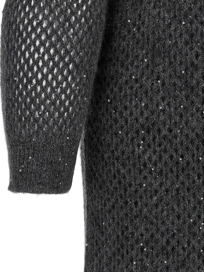 Brunello Cucinelli Dazzling Dress In Black