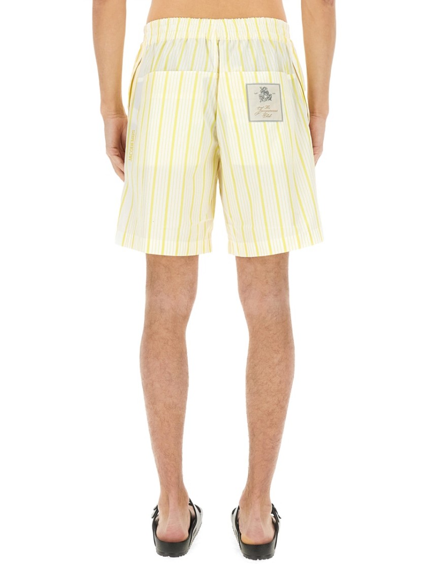 Shop Jacquemus "aloe" Shorts In Neutrals
