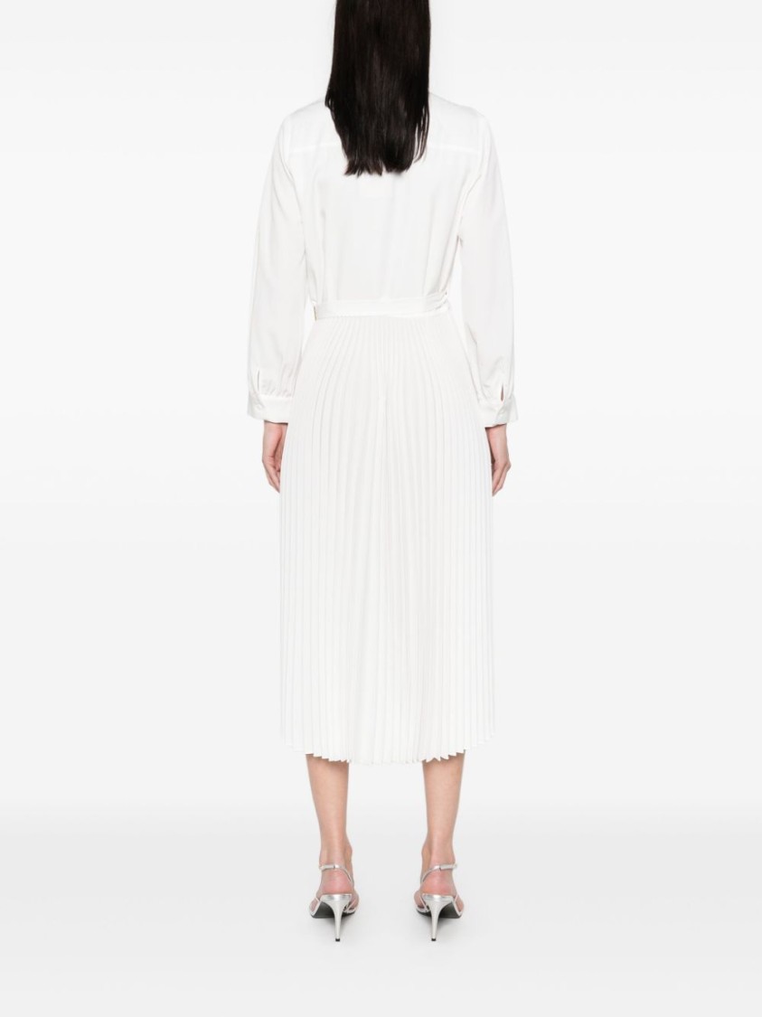 Shop Twinset Twin-set White Wrap Midi Dress