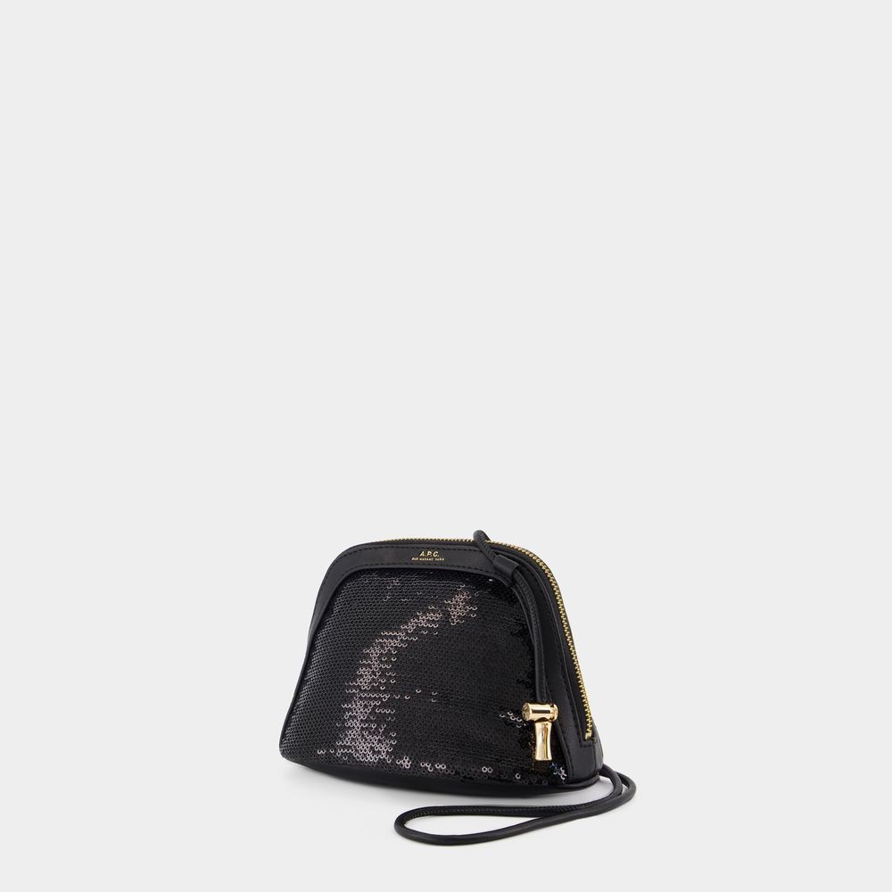 Apc A.p.c. Ninon Small Clutch In Black