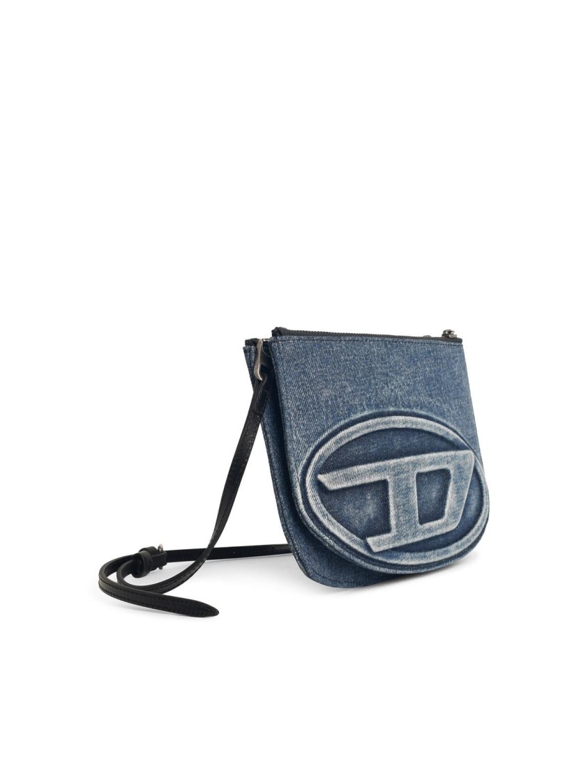 Diesel 1dr Twin' Blue Denim Bag