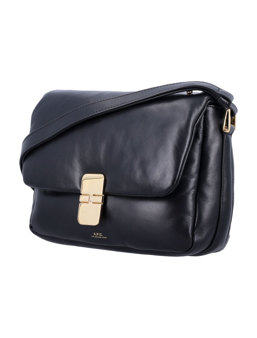 Apc A.p.c. Grace Soft Leather Bag In Black