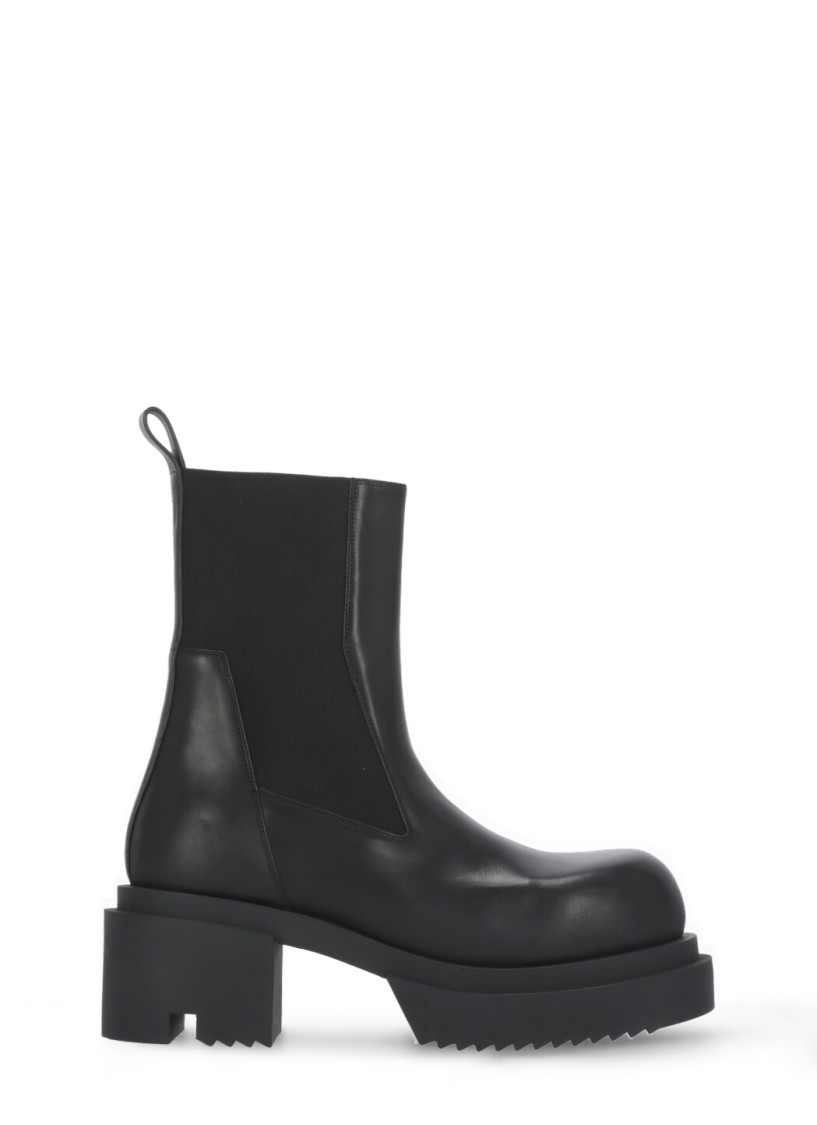 Rick Owens Hollywood Boots In Black
