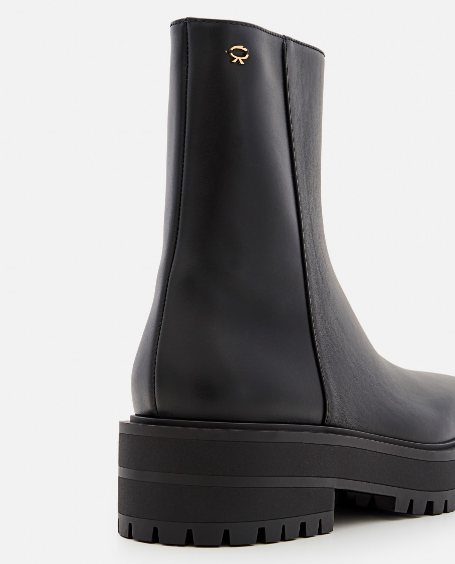 Gianvito Rossi Women's Warner Biker Booties In Black