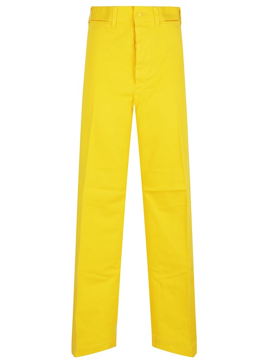パンツ Polo Ralph Lauren Straight-Leg Trousers In Vibrant Yellow Polo Ralph Lauren -Leg Trousers In Vibrant Yellow Cotton