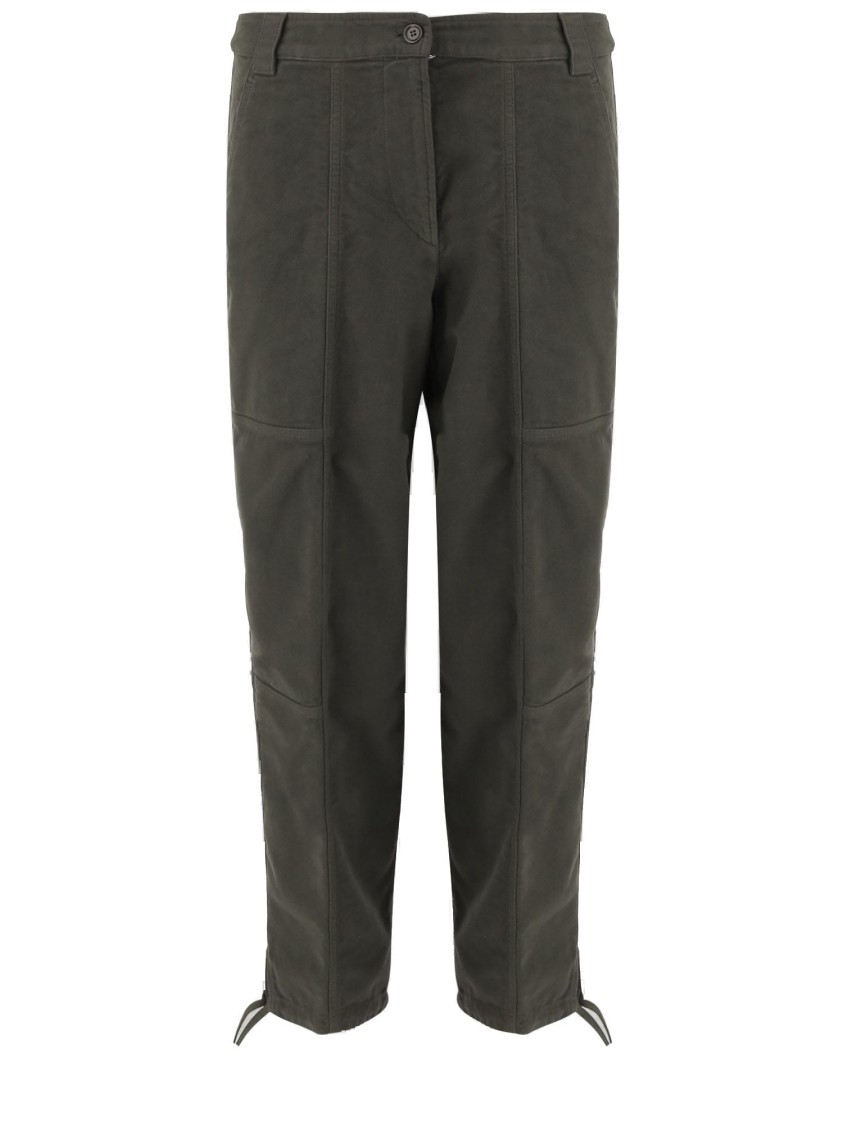 Aspesi Stretch Cotton Pants In Black