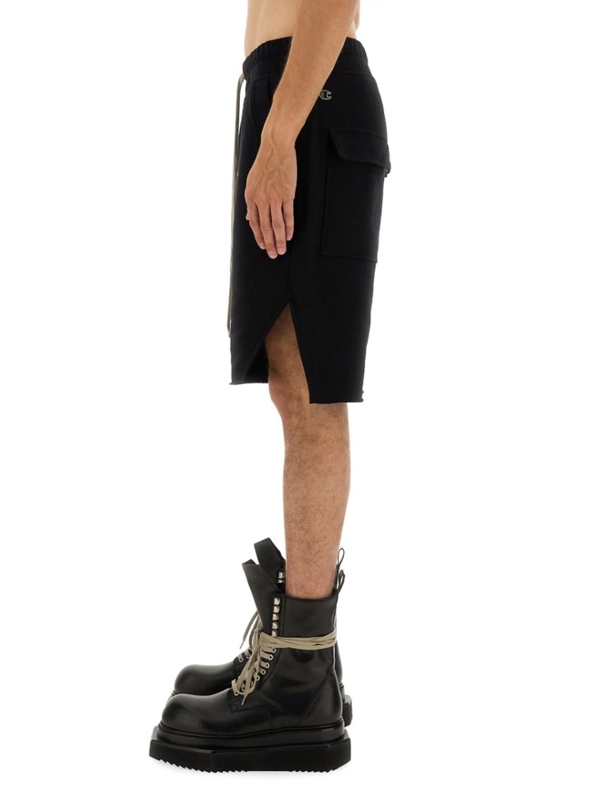 Champion X Rick Owens Short Pods Beveled With Distinctive Star Graphic