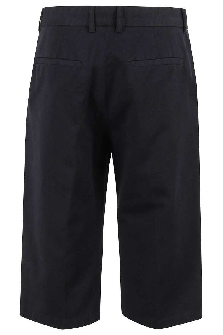 Shop Filippa K Tailored Black Linen Bermuda Shorts