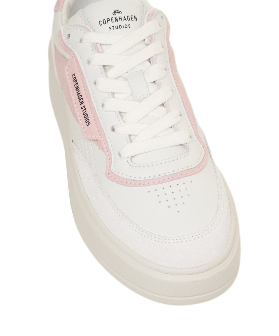 Copenhagen Sneakers 'cph89' With Chic Pink Hue In White