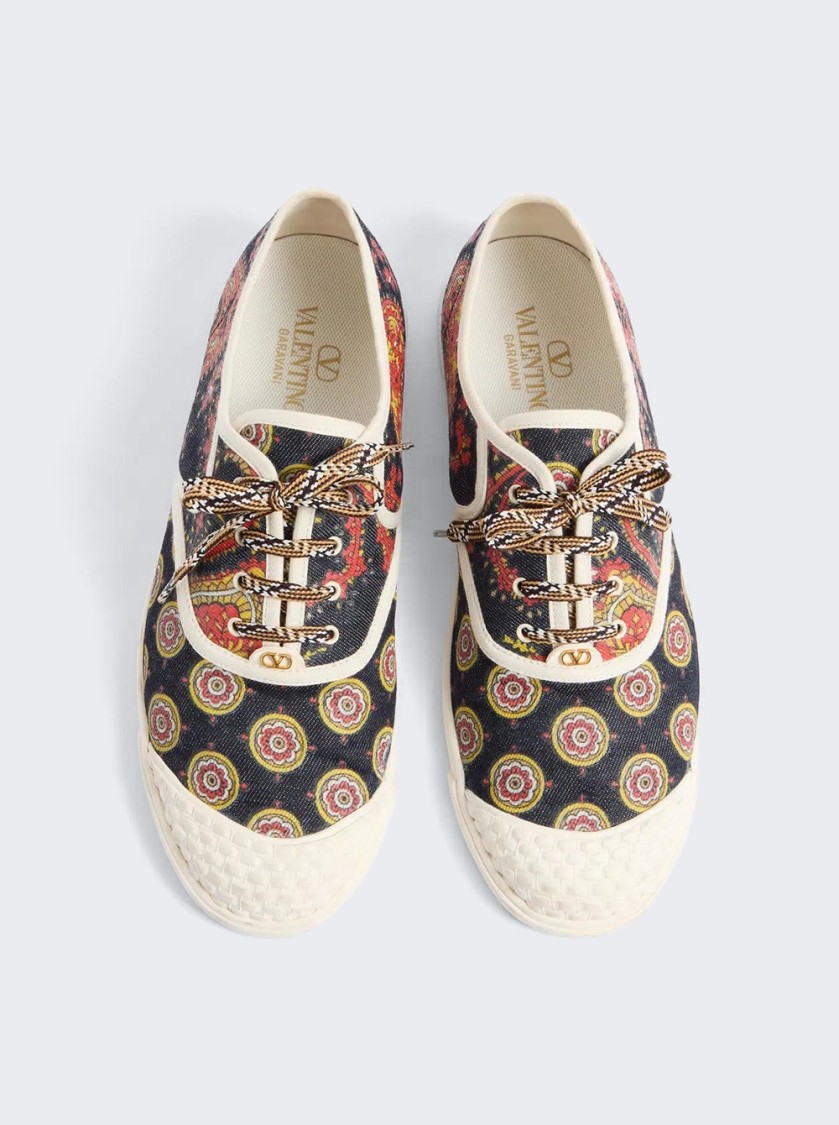 Valentino Bay By Bay Sneakers In Multicolor