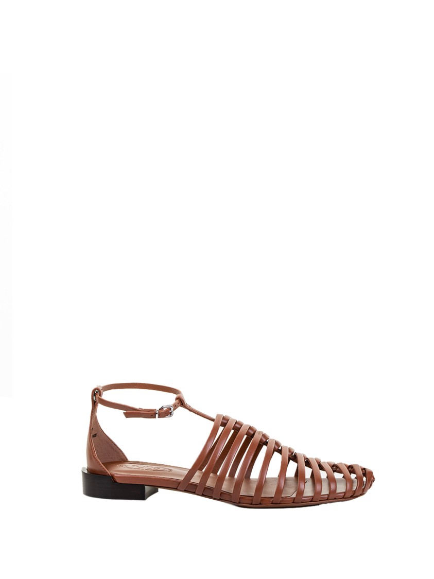 Tod's Calfskin Strap Sandal