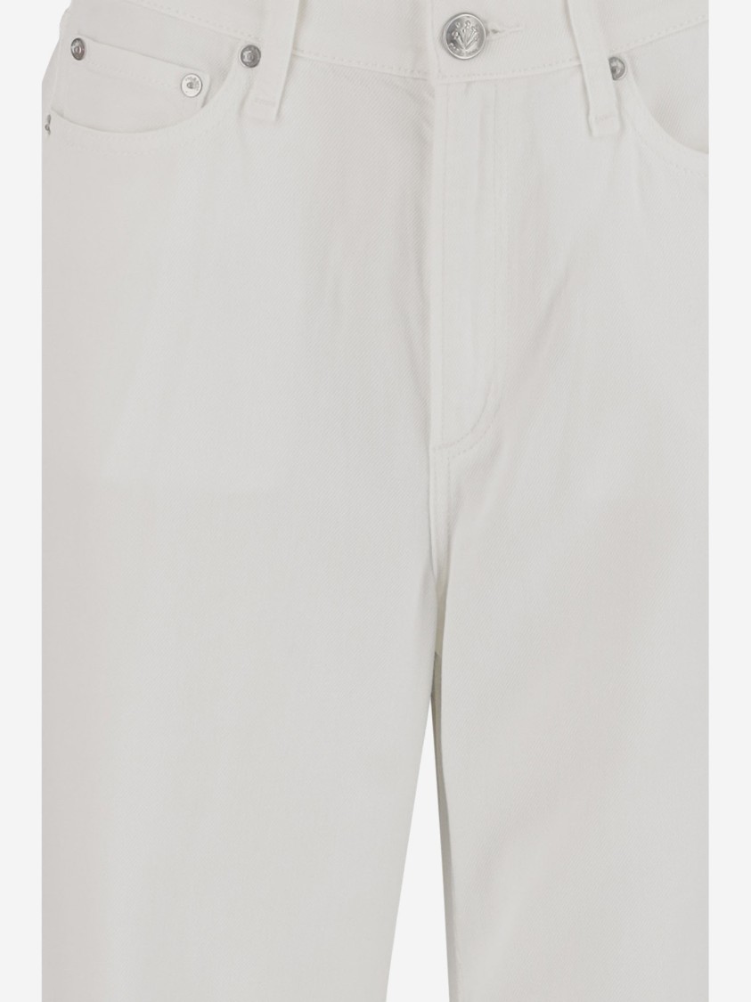 Rag & Bone Cotton Blend Jeans In White