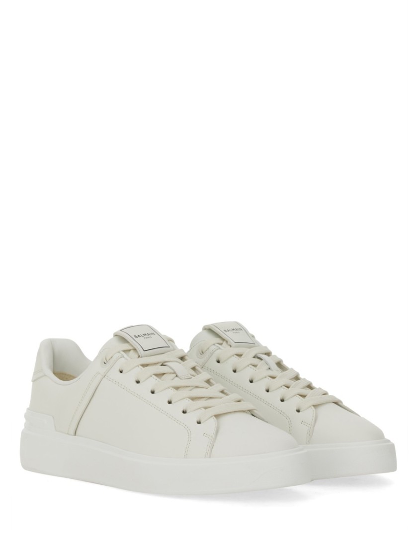 Balmain Leather Court Sneakers For Women