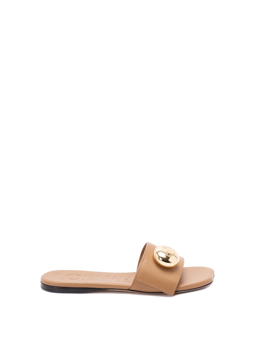 Loewe `pebble` Slides In Brown