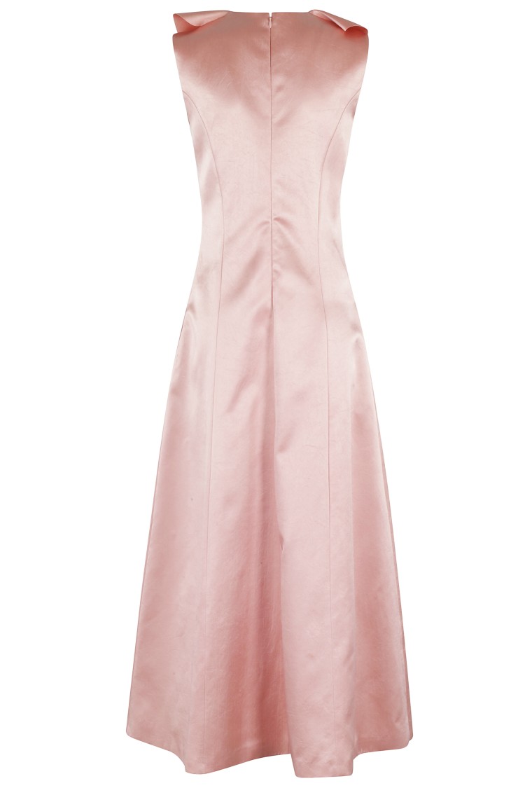 Philosophy Di Lorenzo Serafini Sleeveless Dress In Duchess Fabric In Pink