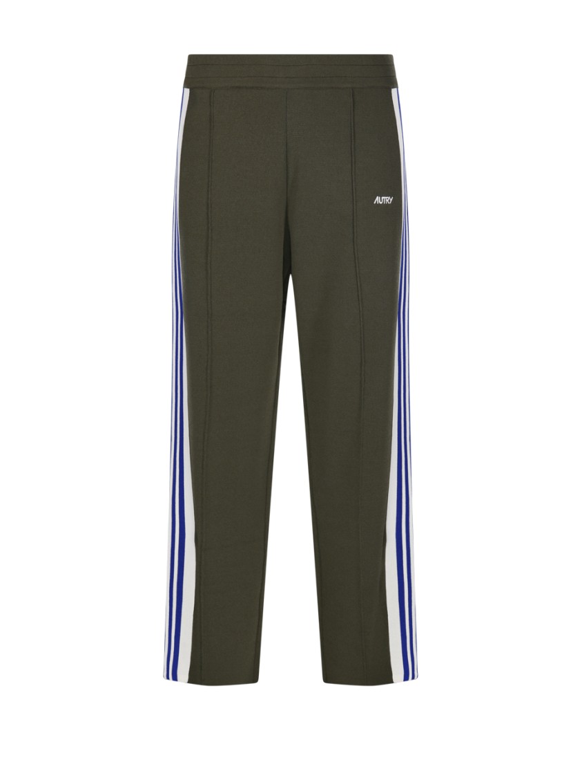 Shop Autry Relaxed Straight Leg Active Pants In Green