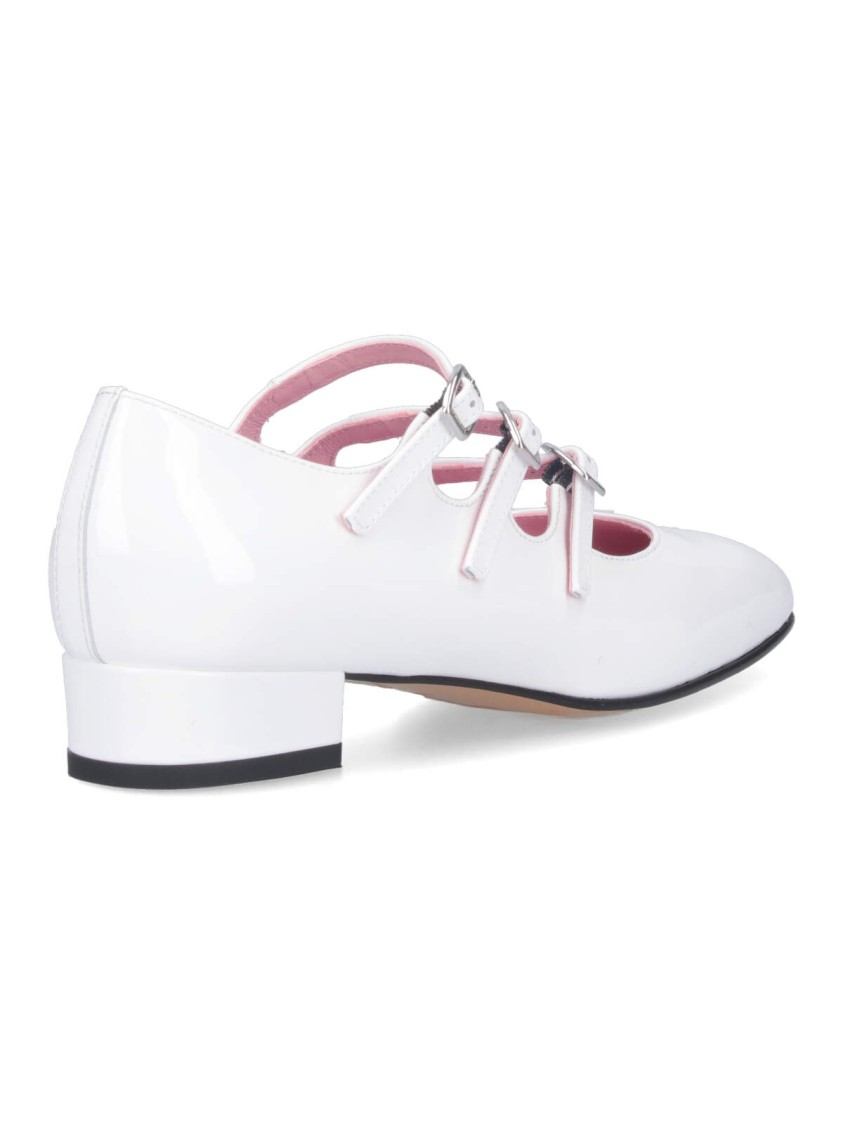 Shop Carel Mary Jane Pumps "ariana" In White Patent Leather