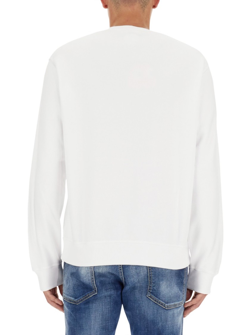 Shop Dsquared2 Relaxed-fit White Sweatshirt