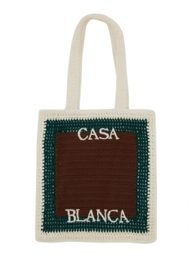 【関税込み】Pearl Mini shopping bag - Casablanca - Synthetic Casablanca Pearl Mini Shopping Bag - Synthetic - Grey Tote