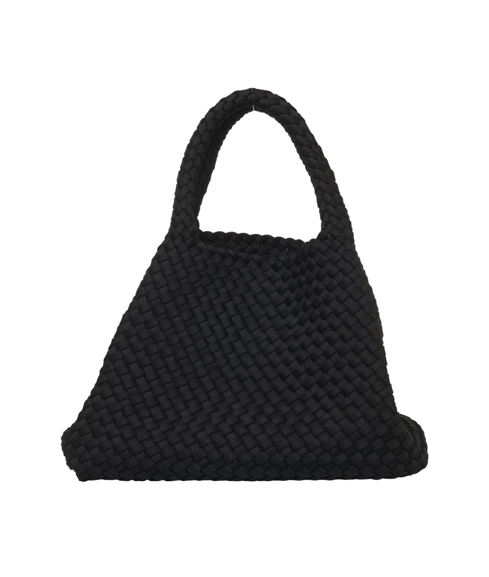 Marrea Neoprene Handbag With Chic Hook Closure