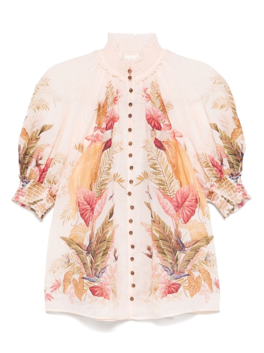 Zimmermann Ascension Billow Blouse In Neutral