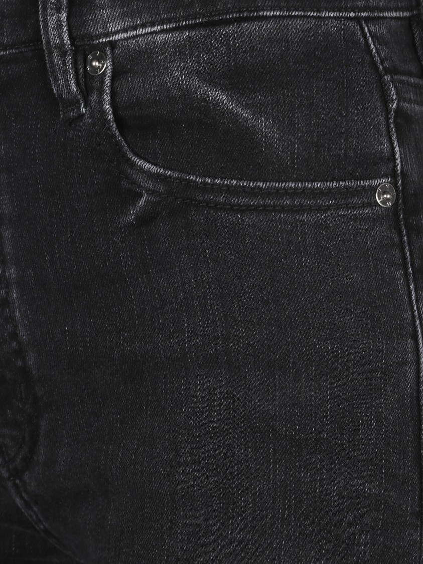 Frame Le Sleek Straight Jeans In Black