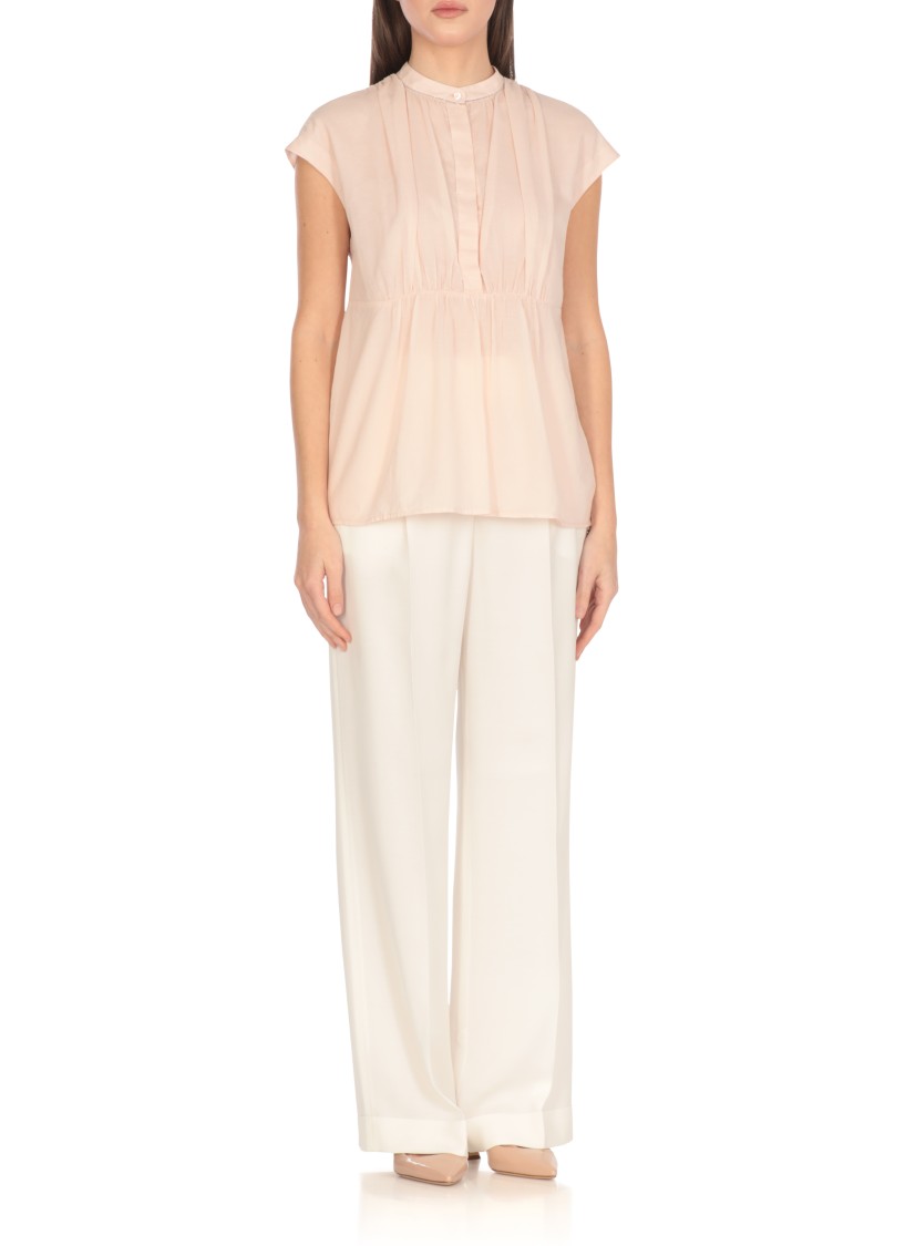 Peserico Pink Cotton Blouse In Pink