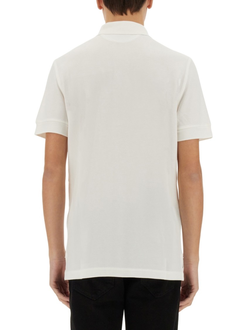 Shop Tom Ford Piquet Polo In White