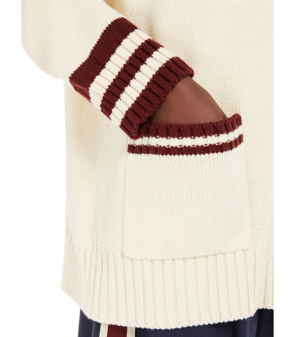 Shop Max Mara Vicolo Ecru Cardigan In Neutrals