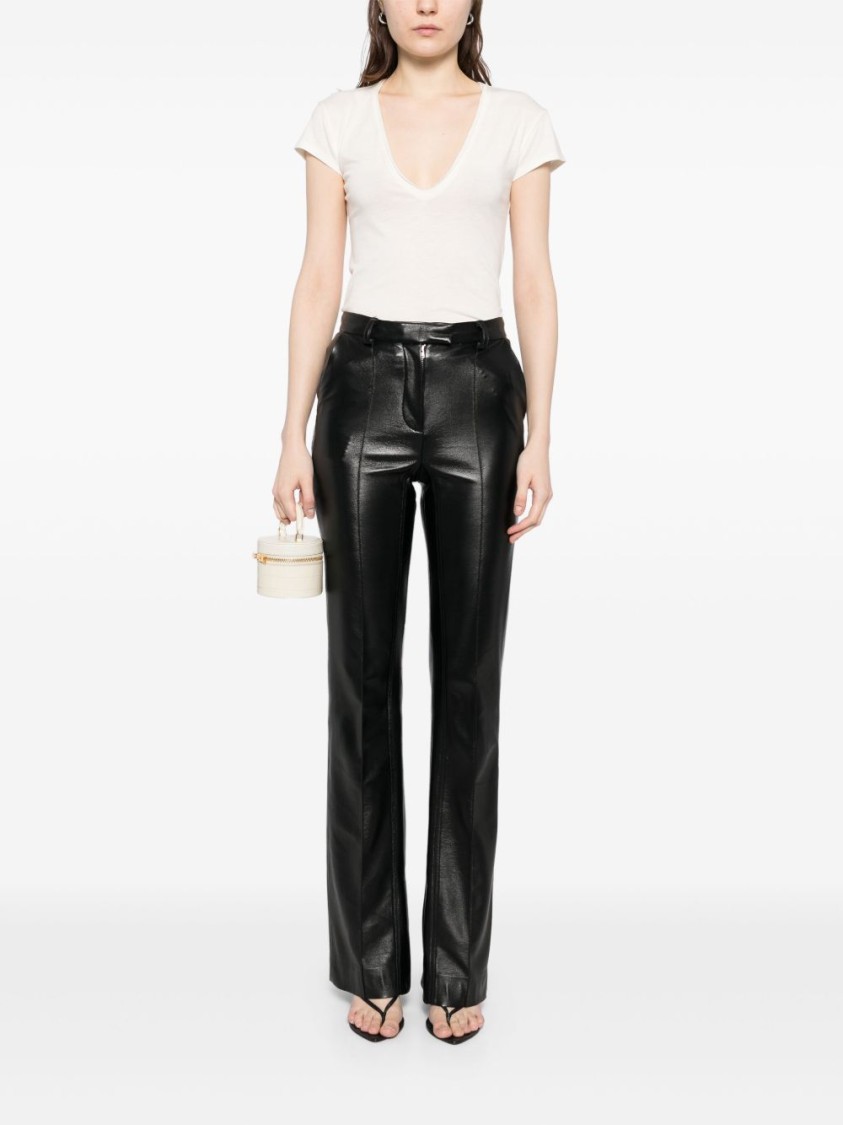 Tom Ford Pristine White Deep V-neck T-shirt In White