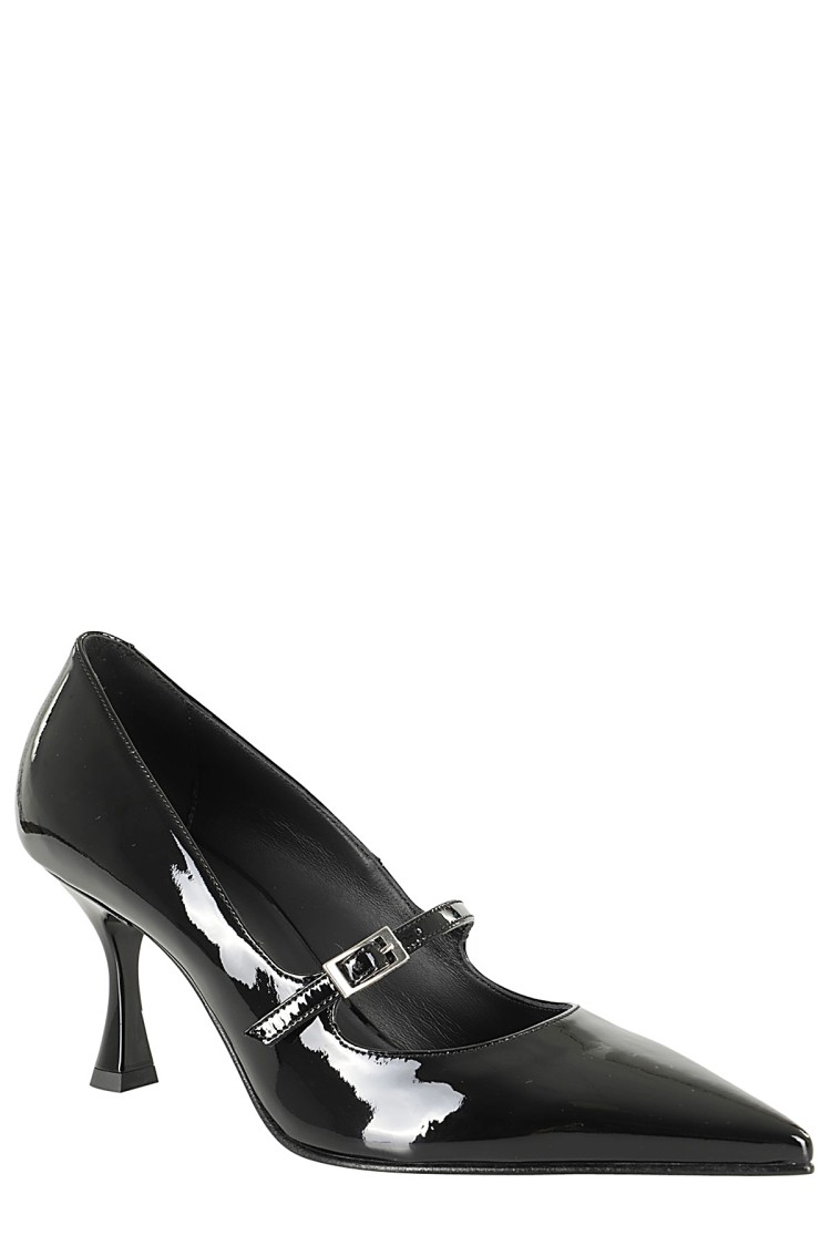 Shop Giampaolo Viozzi Vernice Pumps In Black