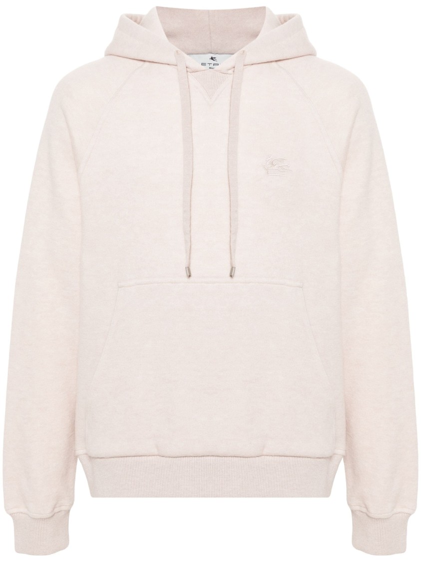 Etro Pegaso-embroidered Hoodie In Neutral