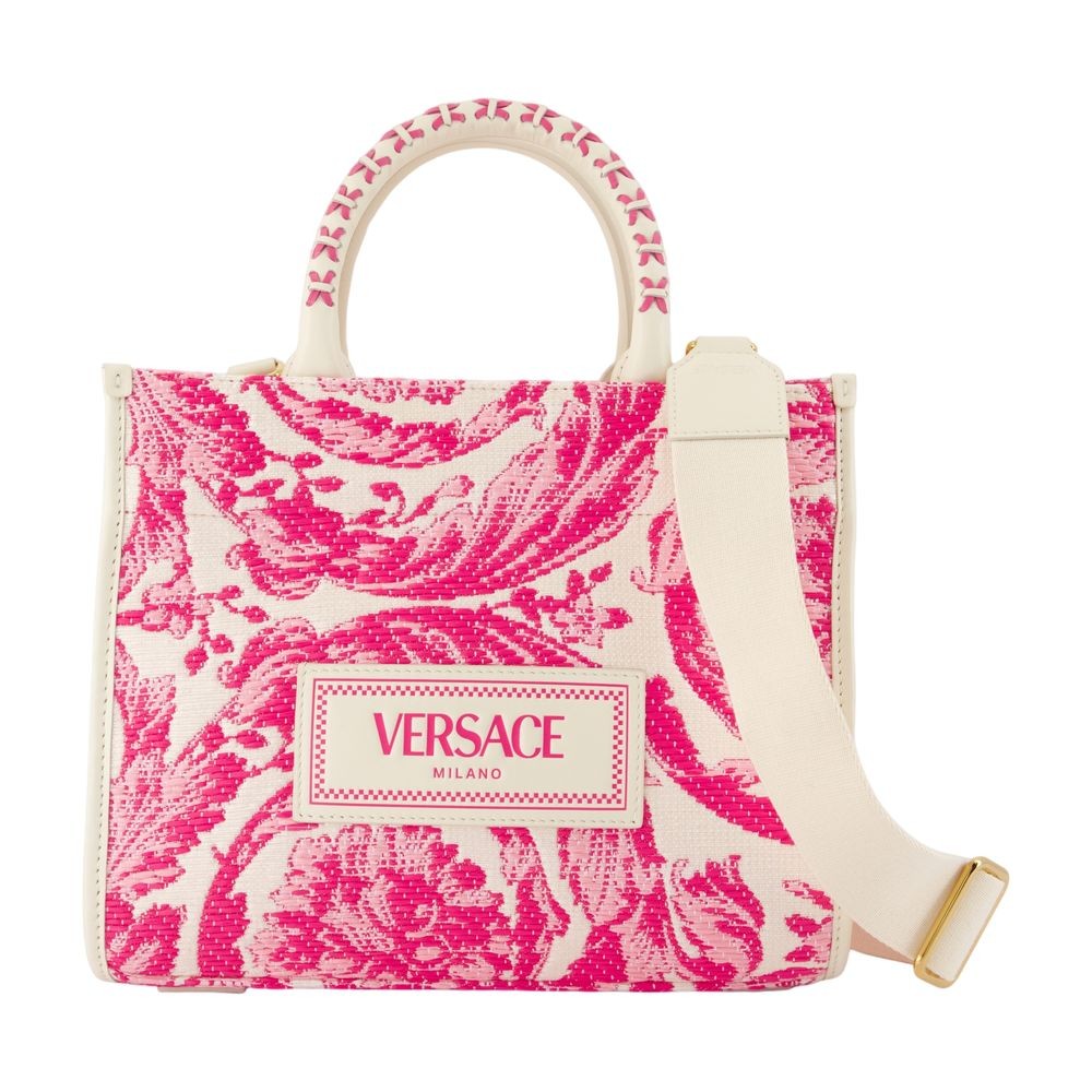 トートバッグ VERSACE Shopping bag - Versace - Leather - Pink Versace Shopping Bag - Leather - Pink Tote Bag | THE LIST