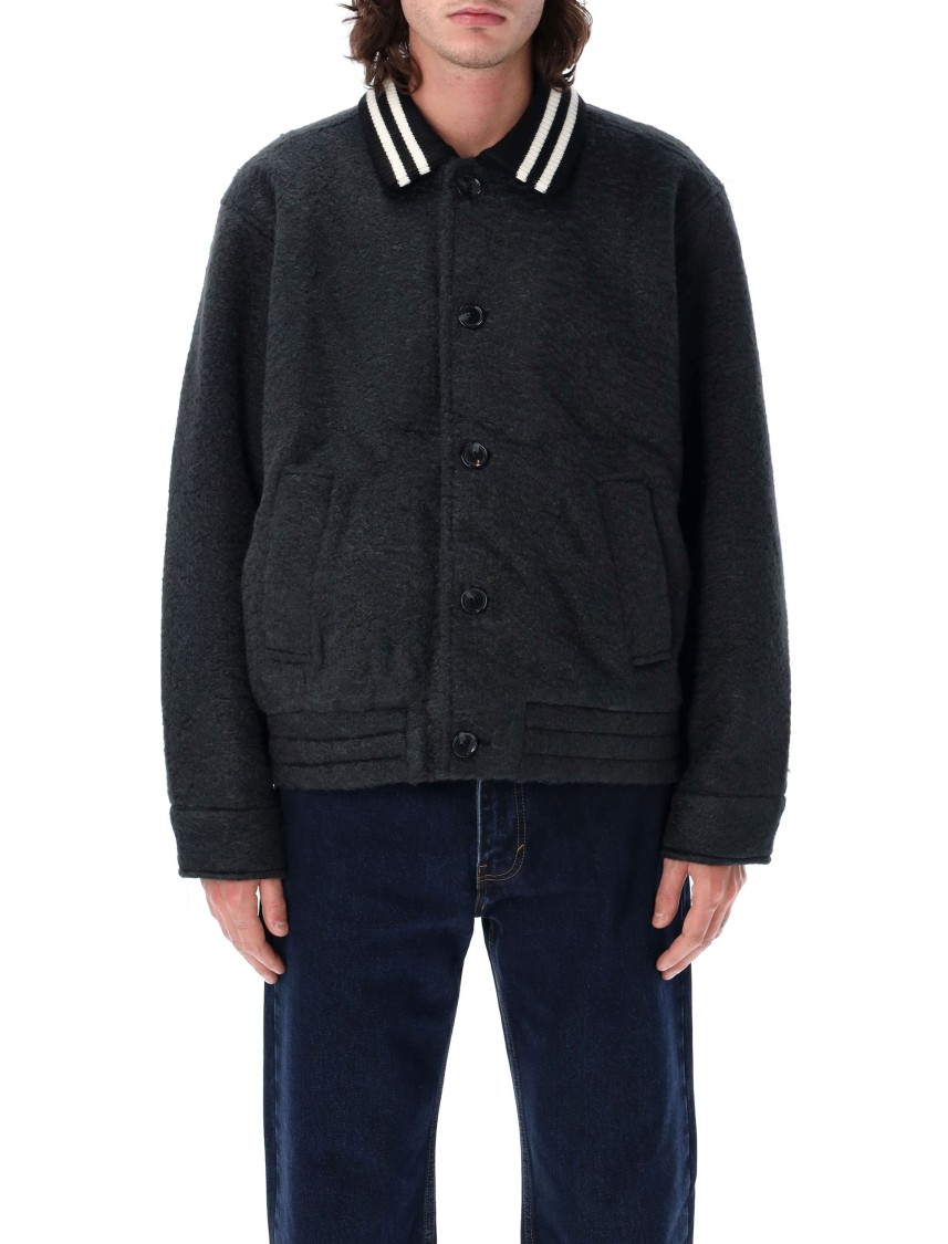 Shop Obey Saunders Blouson Jacket In Black