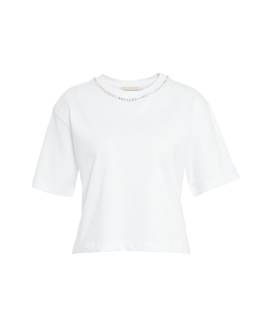 Semicouture Semi Couture Marina' T-shirt With Rhinestones