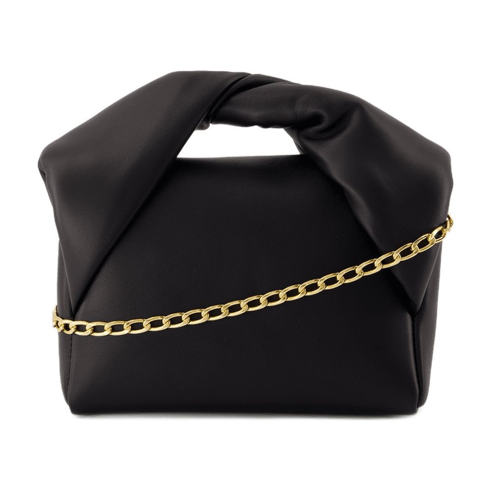Shop Jw Anderson J. W. Anderson Small Twister Crossbody - Leather - Black