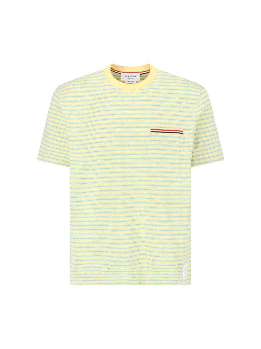 Thom Browne "striped T-shirt" – Yellow
