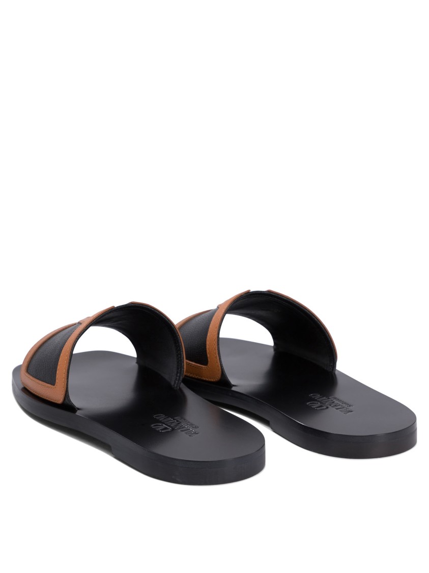 Valentino Garavani "viva Superstar" 5 Mm Slides In Gray