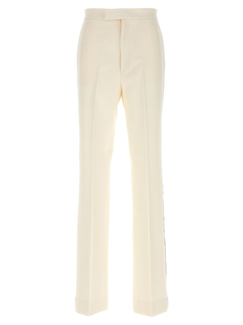 Gucci Tailored Wool Pants In Neutral