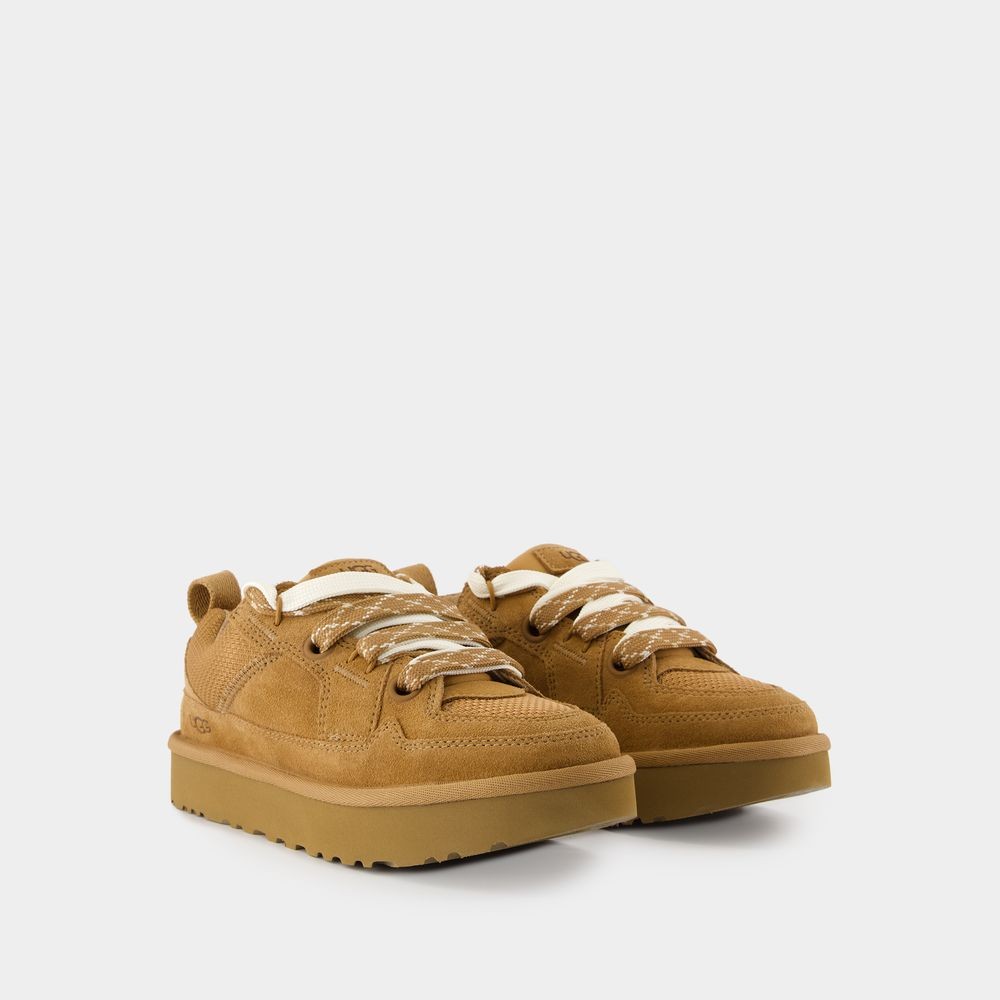 UGG UGG W LO LOWMEL SNEAKERS - LEATHER - BROWN