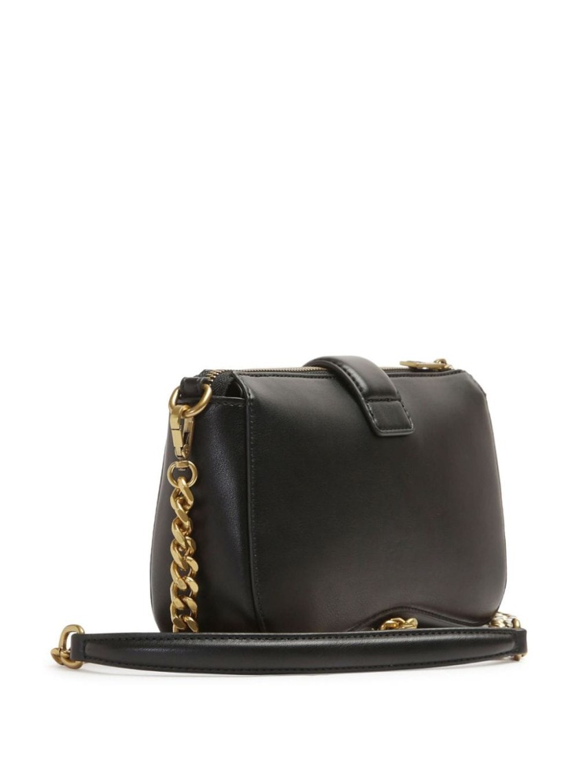 JUST CAVALLI JUST CAVALLI SHOULDER BAG WITH FABRIC AND DISTINCTIVE CHAIN DETAIL