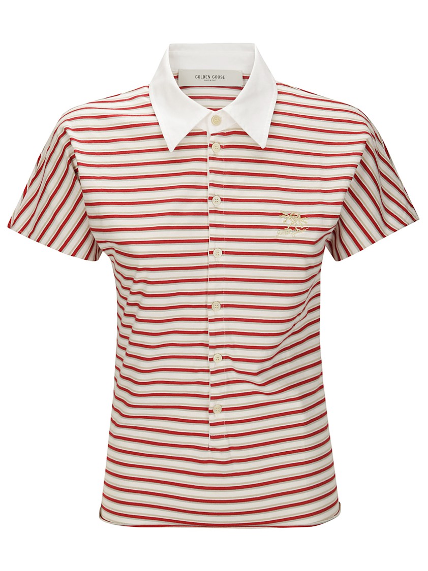 Golden Goose Journey W's Slim Polo T-shirt In Red