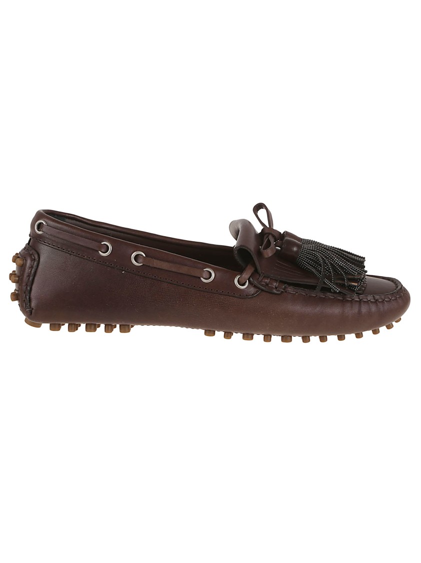 Brunello Cucinelli Chocolate Brown Lace-up Shoes