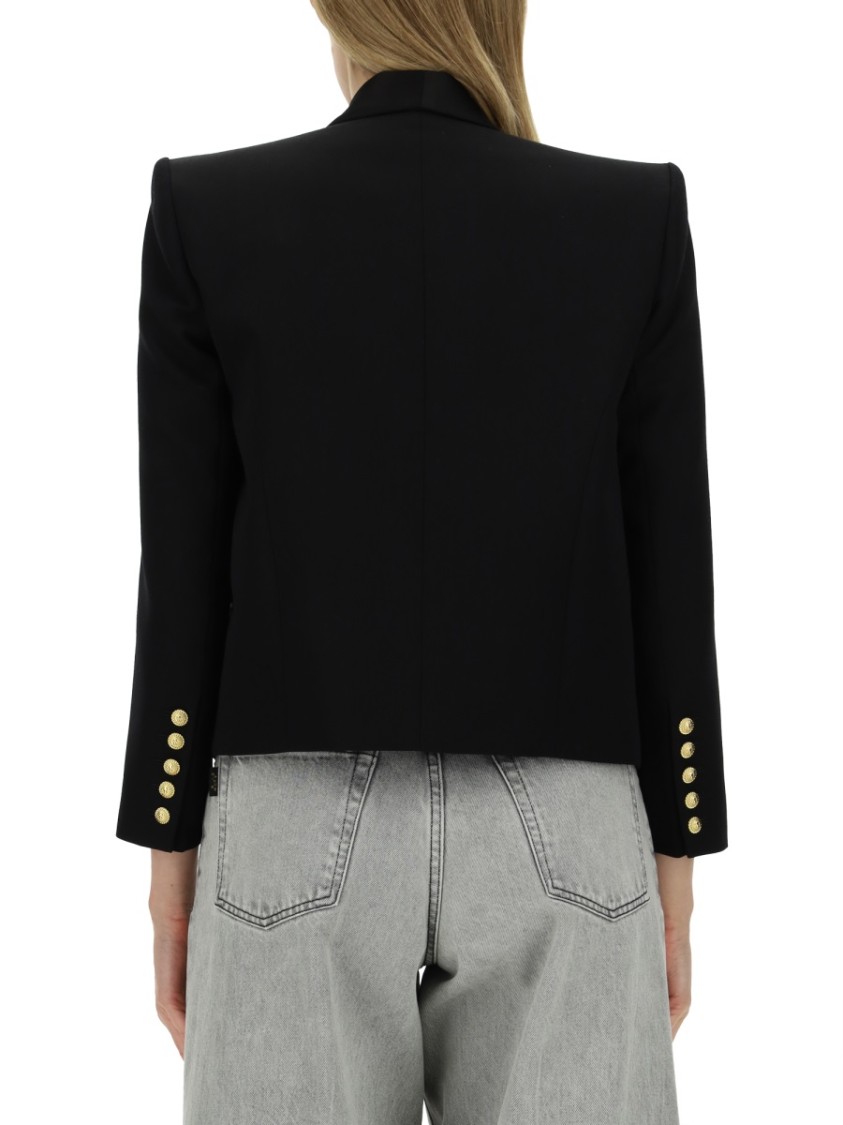 BALMAIN BALMAIN TAILORED CROPPED JACKET WITH DOUBLE-BREASTED FRONT 