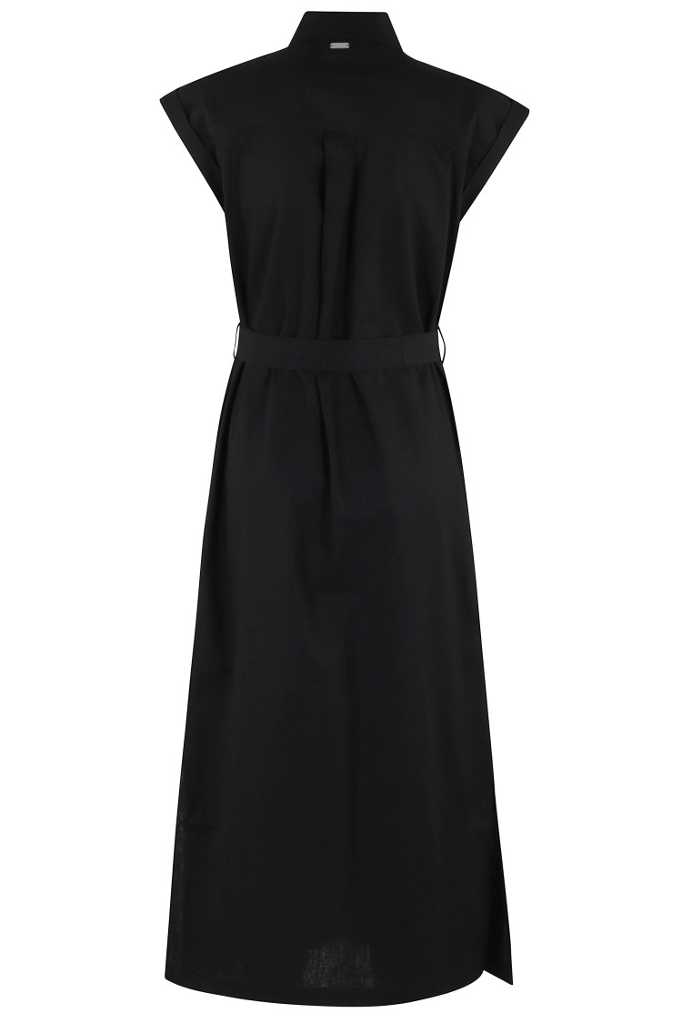 BARBOUR BARBOUR BIRDIE MAXI DRESS WITH SHIRT COLLAR
