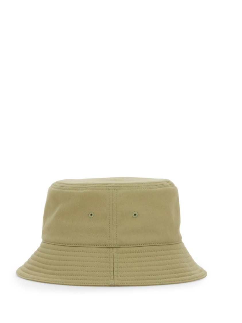 Burberry Wide Brim Cotton Bucket Hat In Neutrals