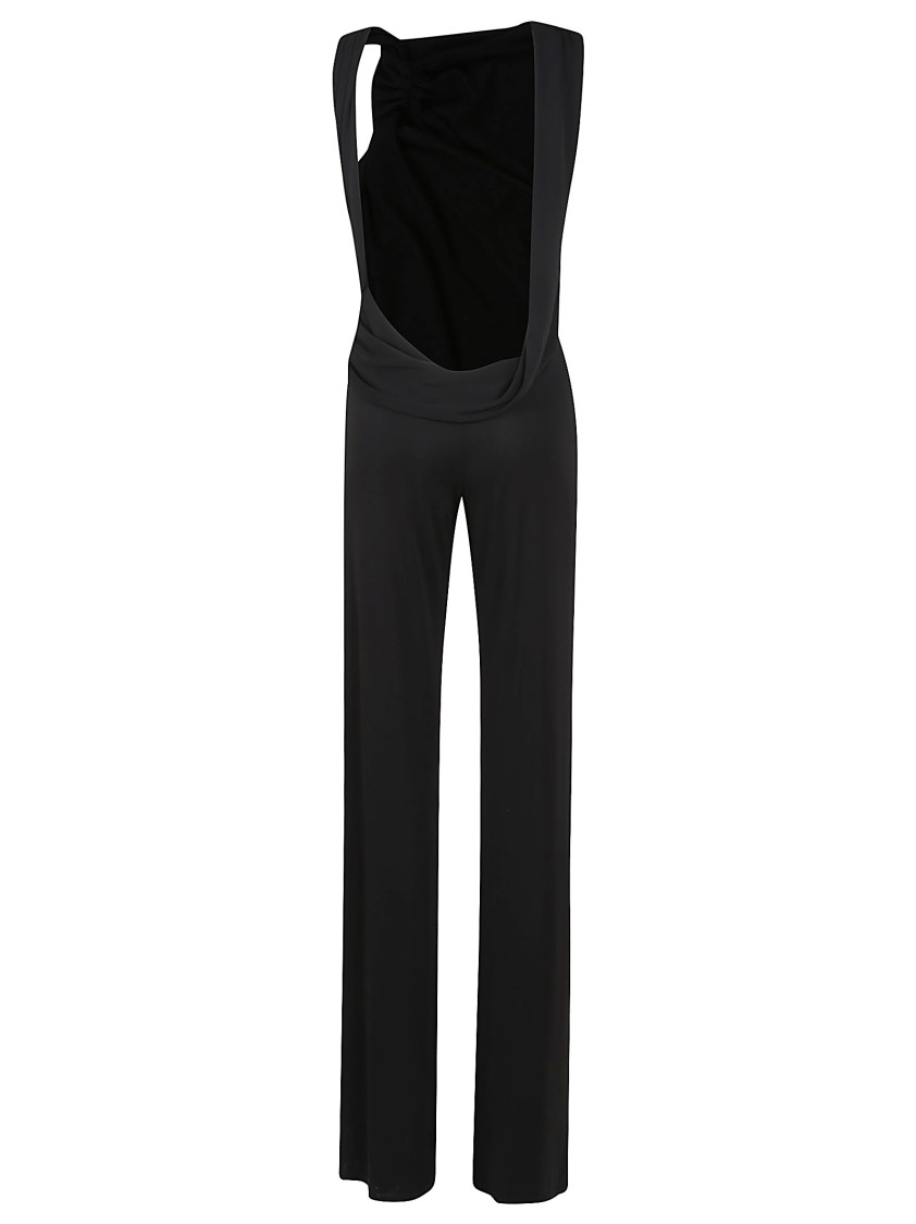THE ANDAMANE THE ANDAMANE ONE-SHOULDER TWISTED JUMPSUIT WITH WIDE-LEG CUT