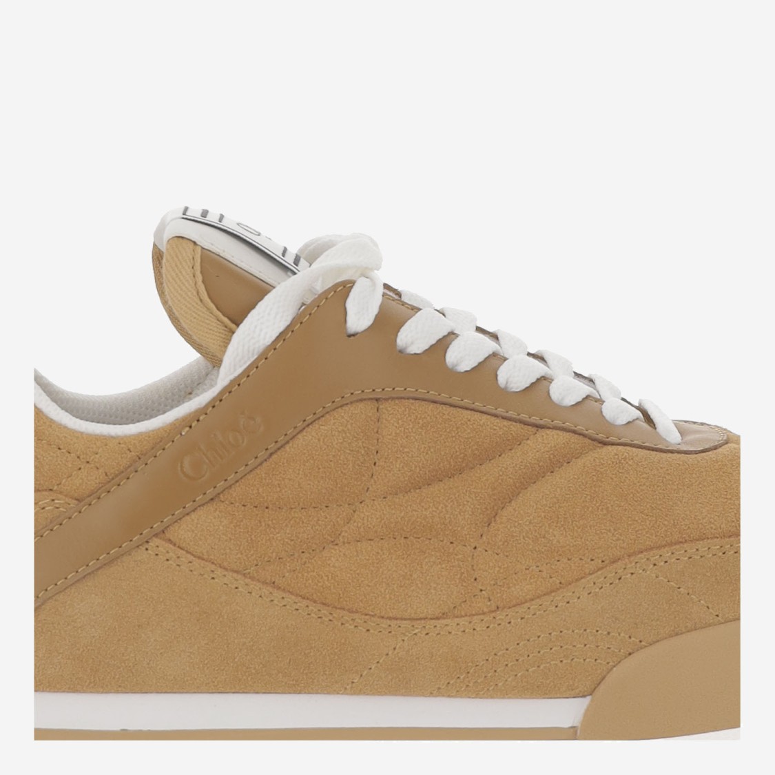 Chloé Beige Suede Sneakers